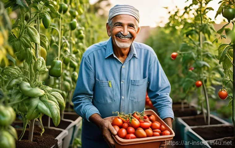 곤충을 이용한 천연비료 - **Prompt:** A vibrant, macro-level illustration showing the intricate process of insect farming for ... 곤충을 이용한 천연비료 - **Prompt:** A vibrant, macro-level illustration showing the intricate process of insect farming for ...